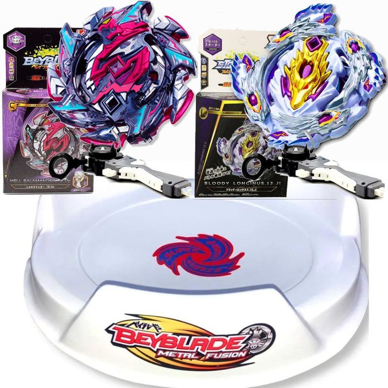 Beyblade Hell Salamander vs Z Achilles Arena - TOP GYRO - Conjunto